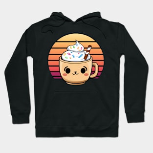 Retro cold coffee Kawaii style Hoodie